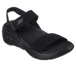 Skechers GO WALK Arch Fit Sandal - Polished -Shoe Style Shop 140264 BBK F