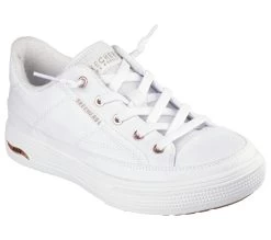 Skechers Arch Fit Arcade - Meet Ya There -Shoe Style Shop 177190 WHT F