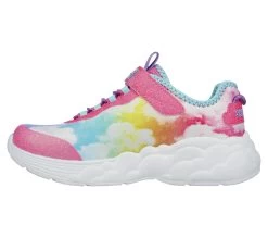 Skechers S Lights: Rainbow Racer -Shoe Style Shop 302300 PKMT D