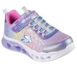 Skechers Flutter Heart Lights - Loves Wild -Shoe Style Shop 302314 LVMT E