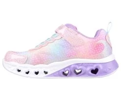 Skechers Flutter Heart Lights - Simply Love -Shoe Style Shop 302315 PKMT D
