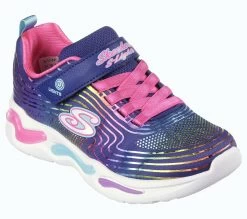 Skechers S Lights: Wavy Beams -Shoe Style Shop 302338 NVMT E
