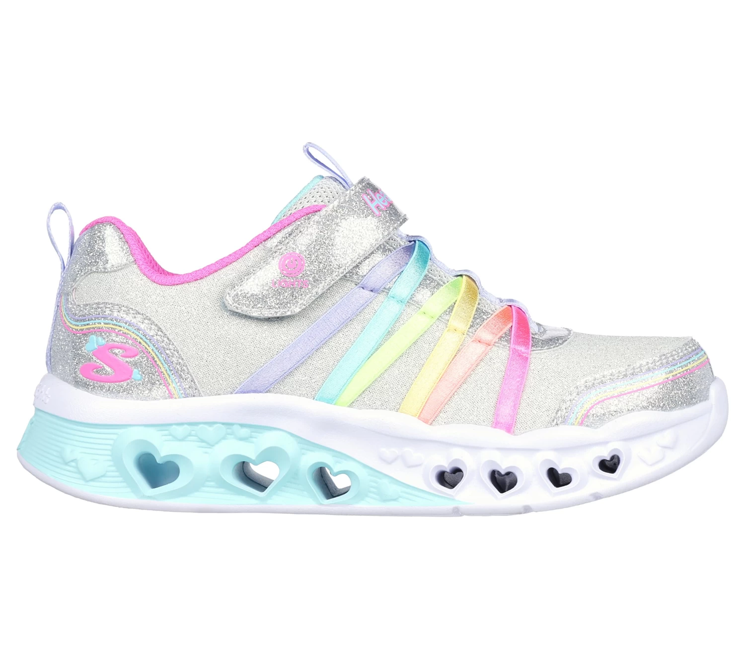 Skechers Flutter Heart Lights - Rainbow Bestie 3 Skechers Flutter Heart Lights - Rainbow Bestie