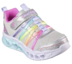 Skechers Flutter Heart Lights - Rainbow Bestie 11 Skechers Flutter Heart Lights - Rainbow Bestie -Shoe Style Shop 303252 SMLT E