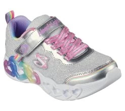 Skechers Infinite Heart Lights - Love Prism -Shoe Style Shop 303751 SMLT E