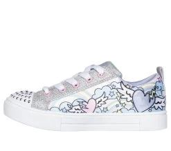 Skechers Twinkle Toes: Twinkle Sparks - Flying Hearts -Shoe Style Shop 314805 SMLT D
