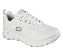 Skechers Work Relaxed Fit: Sure Track - Erath SR -Shoe Style Shop 76576EC WHT E