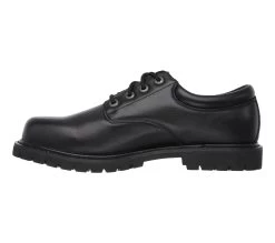 Skechers Work Relaxed Fit: Cottonwood - Elks SR -Shoe Style Shop 77041EC BLK D
