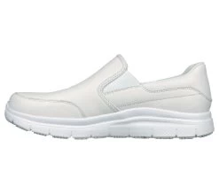 Skechers Work Relaxed Fit: Flex Advantage SR - Bronwood -Shoe Style Shop 77071EC WHT D